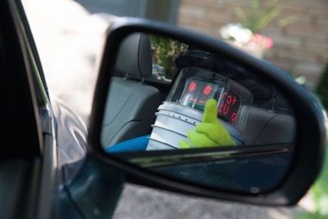 HitchBOT catches a ride.