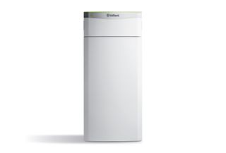 A water source heat pump with a white background