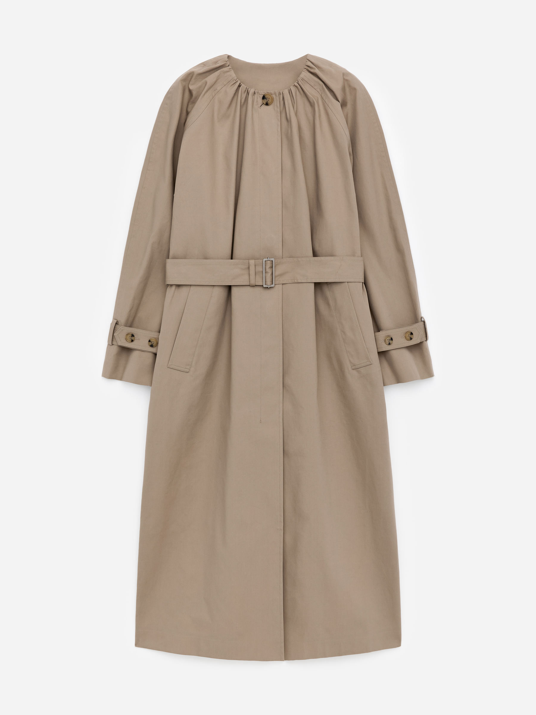 Cotton Coat &amp;ndash; Beige &amp;ndash; Women &amp;ndash; Arket Gb