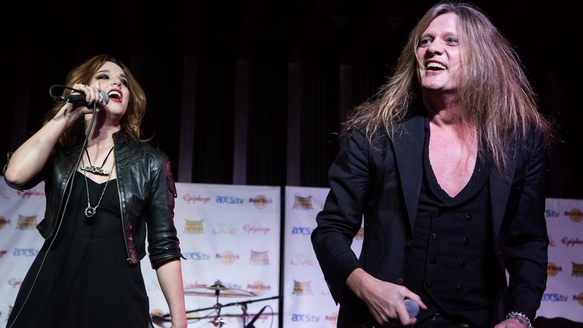 Lzzy Hale of Halestorm and Sebastian Bach of Skid Row