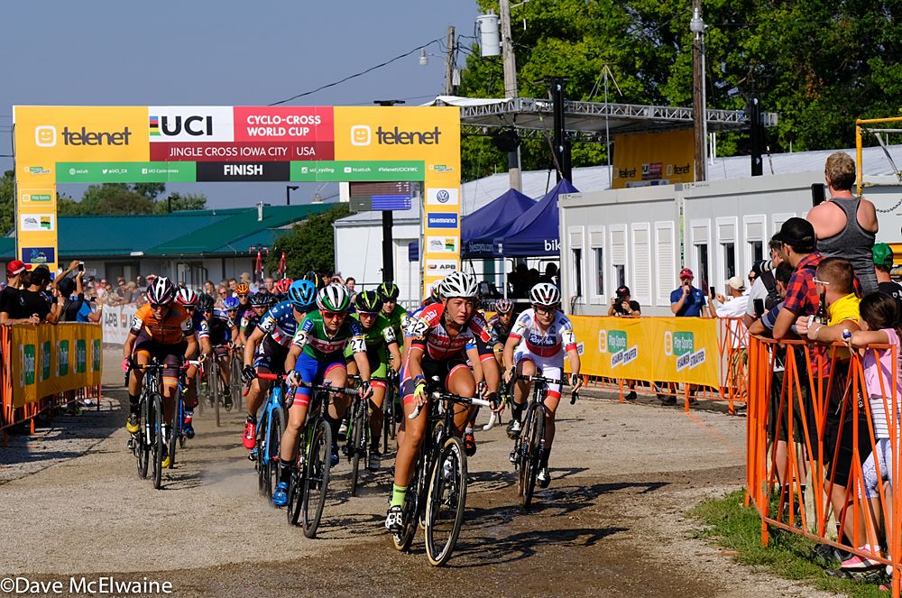 Sophie De Boer (NED) took the hole-shot at Johnson County Fairgrounds