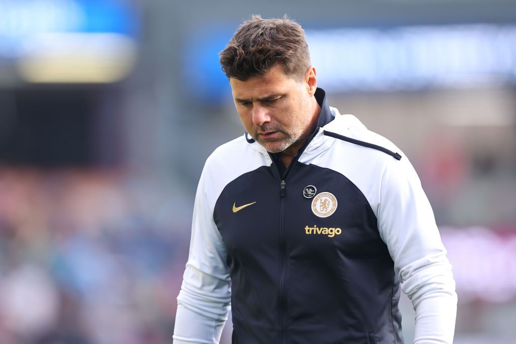  Mauricio Pochettino the head coach / manager of Chelsea during the Premier League match between Burnley FC and Chelsea FC at Turf Moor on October 7, 2023 in Burnley, United Kingdom. (Photo by Robbie Jay Barratt - AMA/Getty Images)