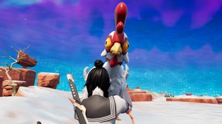 fly with chicken fortnite