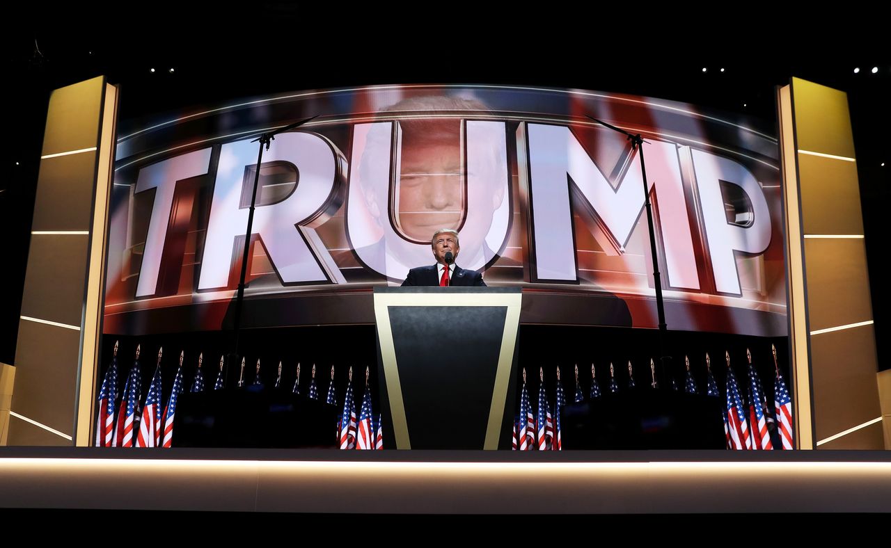 Donald Trump during the Republican National Convention.