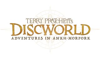 The logo for Terry Pratchett's Discworld: Adventures in Ankh-Morpork, depicting the great turtle that carries the world on its back