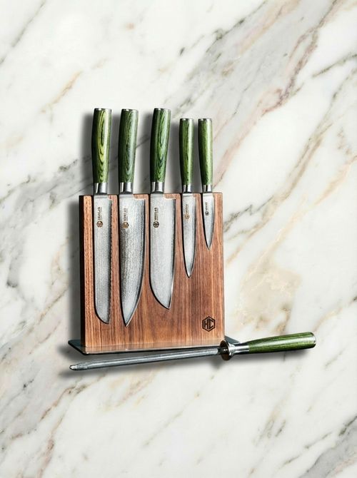 Hexclad Cookware Damascus Steel Knife Set