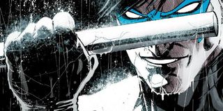 Nightwing rebirth comic cover baton