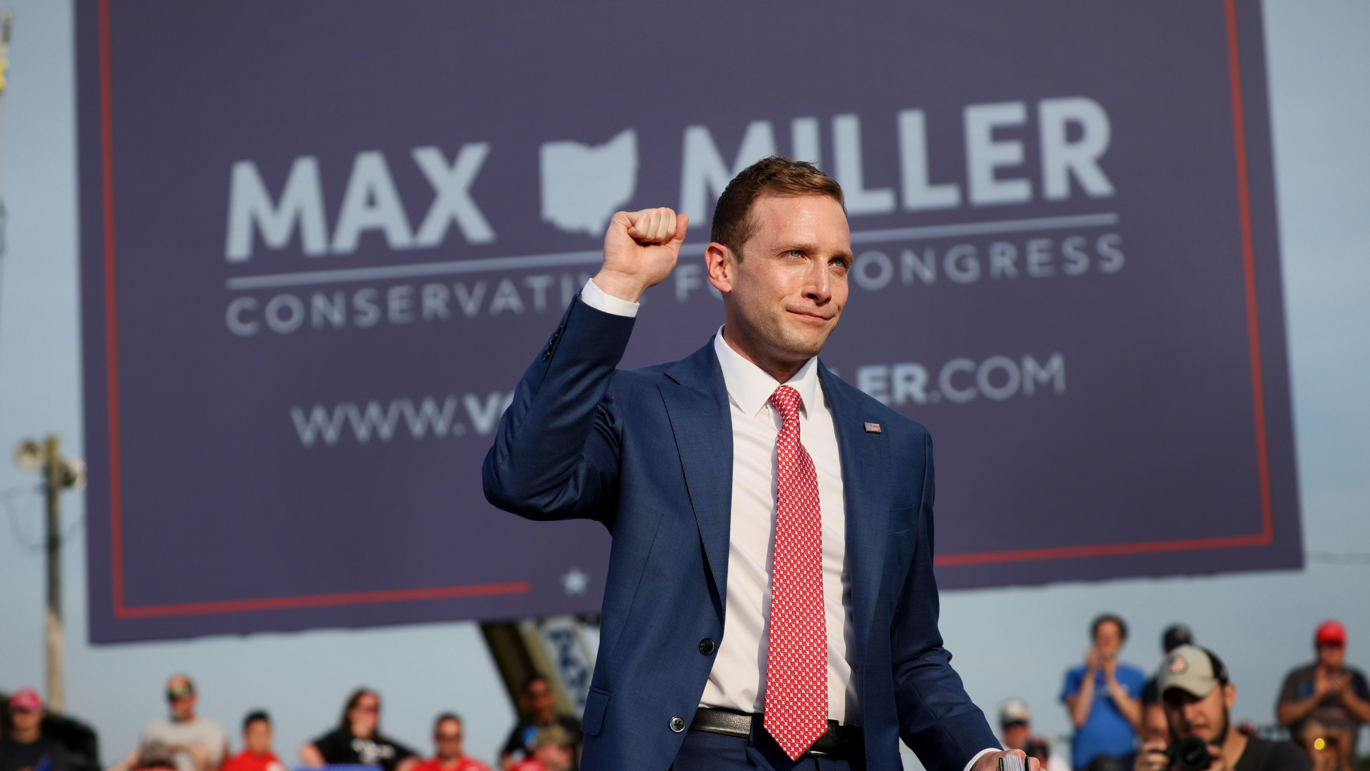 Rep. Max Miller (R-Ohio) during 2021 campaign