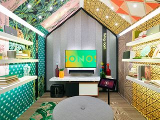 Sonos flagship store listening room interior