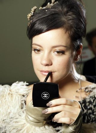 Lily Allen at the Chanel spring/summer 2010 Fashion Week show
