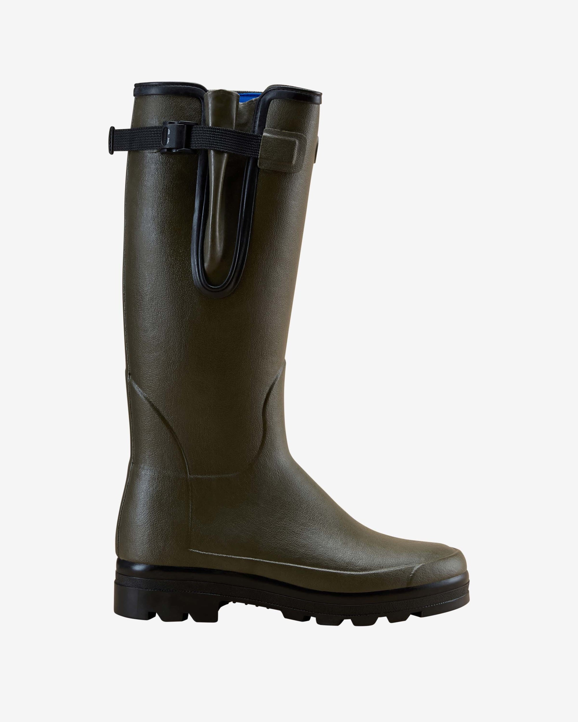 Men's Vierzonord Neoprene Lined Wellington Boot - Chameau Green