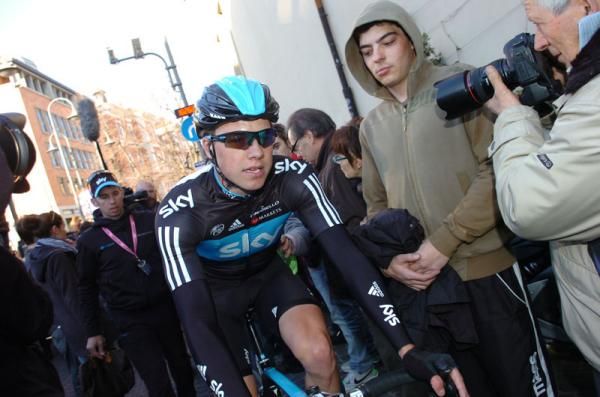 Edvald Boasson Hagen (Sky Procycling) at the start of the stage