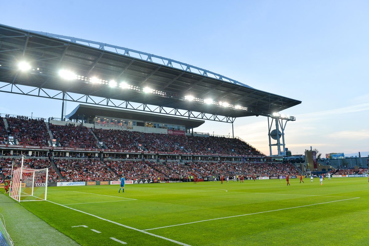 BMO Field during a 2018 MLS match between Toronto FC and FC Dallas