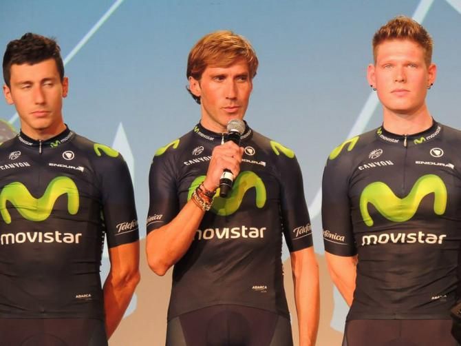 Movistar team presentation in Madrid.