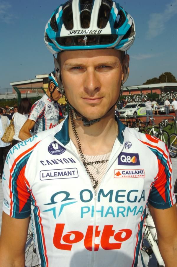 Tom Stubbe (Omega Pharma-Lotto) pictured before the Coppa Sabatini.