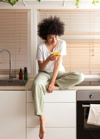 Woman on phone