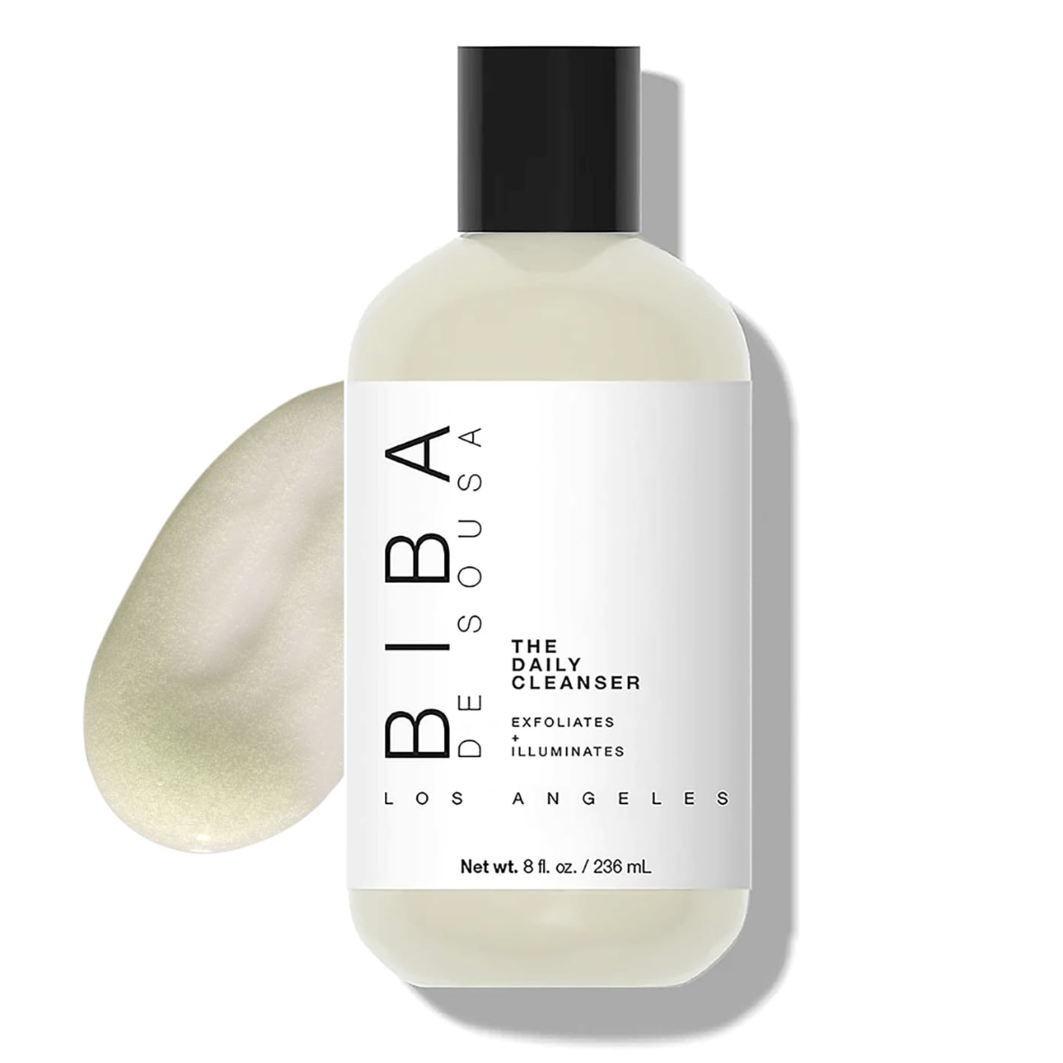 Biba De Sousa the Daily Cleanser - Face & Body Wash With Exfoliating Beads, for Normal, Oily or Blemished Skin - Illuminates and Refines Skin Surface (8 Oz)