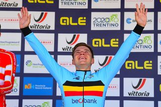 Remco Evenepoel wins the 2019 European time trial title for Belgium