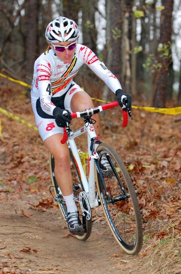 Amy Dombroski solos through the woods
