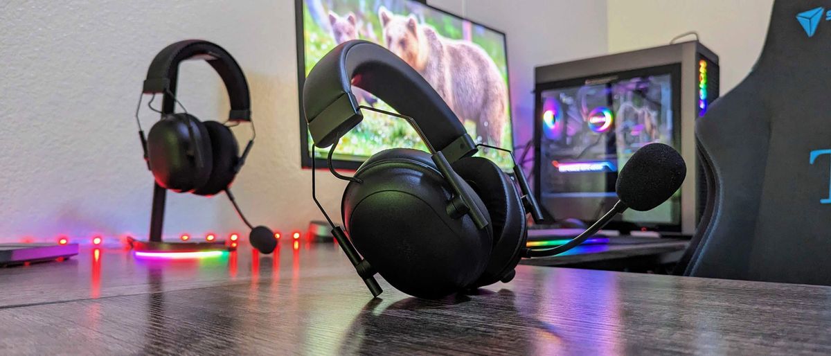 Image of the Razer BlackShark V2 HyperSpeed wireless gaming headset.