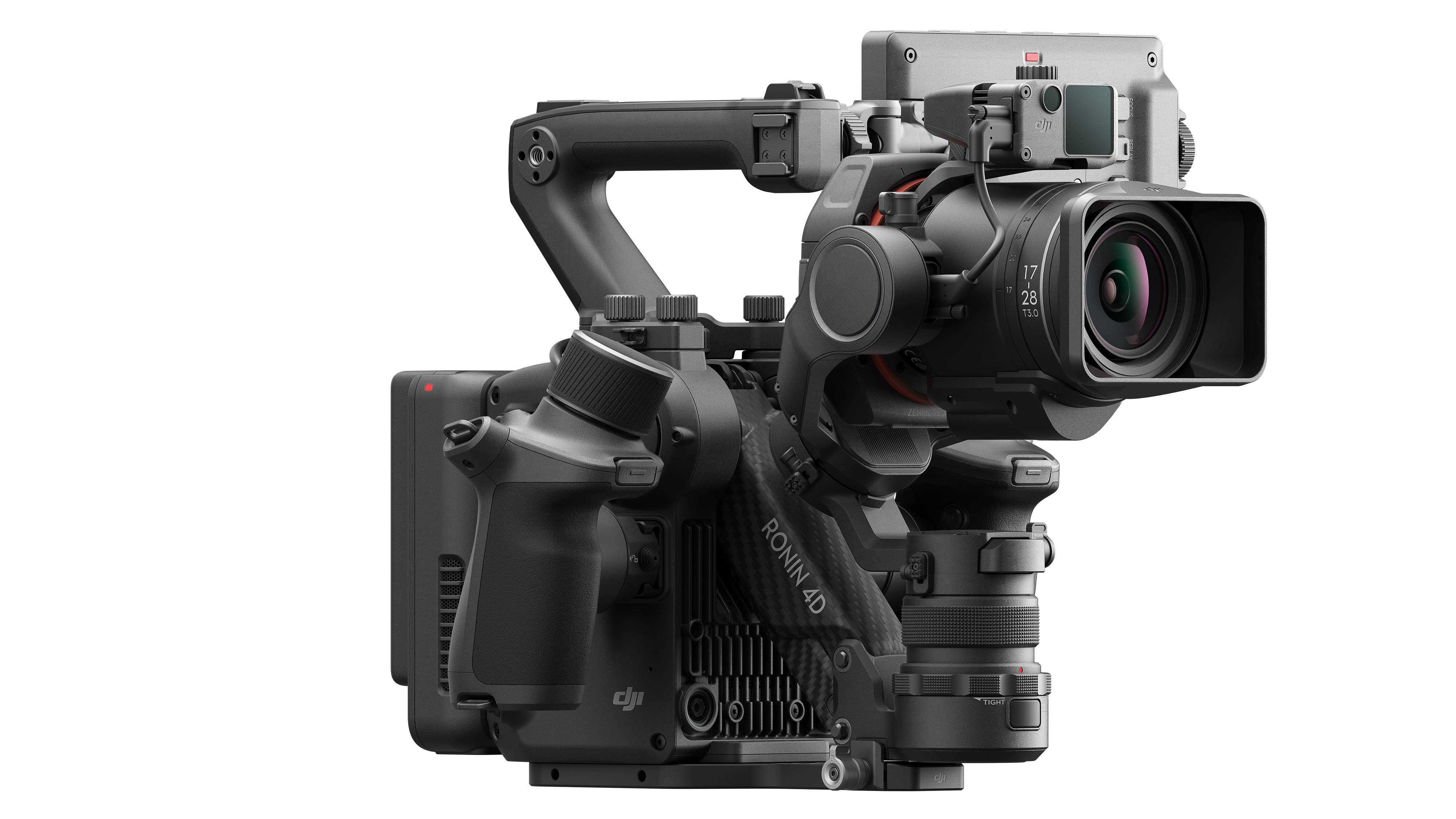 DJI Ronin 4D-8K on white background, right side view