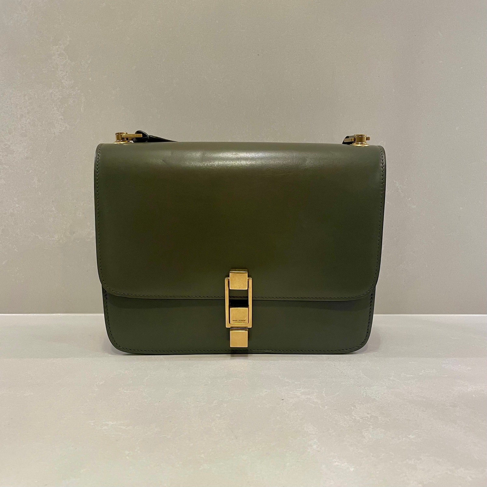 Saint Laurent Le Carré Bag in Olive Green
