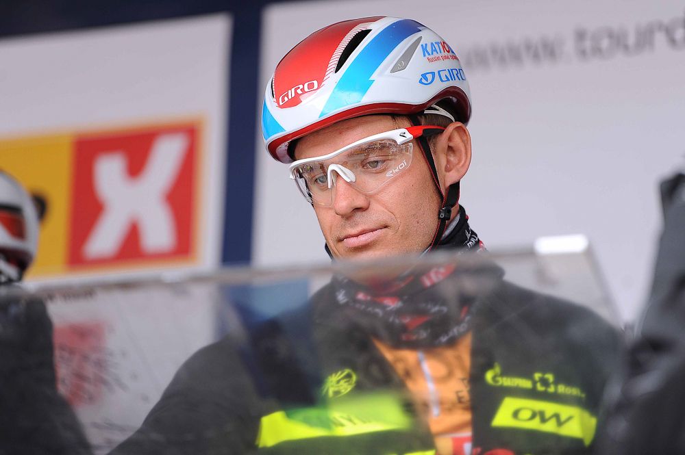Alexander Kristoff at sign in before the race.