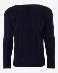 007 ribbed army sweater in Navy Blue | now £345 on N.Peal.com