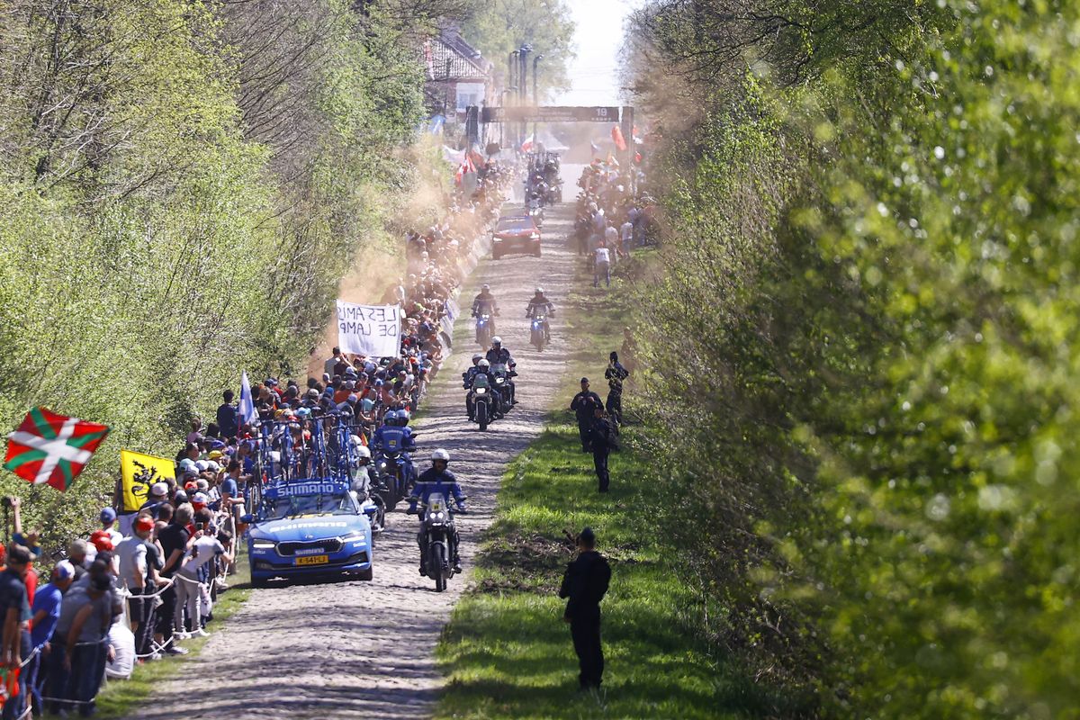 Paris Roubaix 2022 - 119th Edition - Compiegne - Roubaix 257.2 km - 17/04/2022 - Trouee d&acirc;Arenberg - Scenery - photo Luca Bettini/SprintCyclingAgency&Acirc;&copy;2022