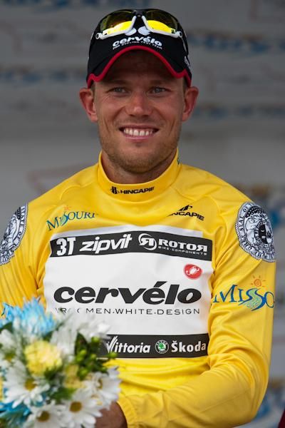 Thor Hushovd (Cervelo) takes over the yellow jersey heading into tomorrow.