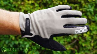 The back of the POC Resistance Enduro Adjustable gloves has no padding despite its enduro moniker