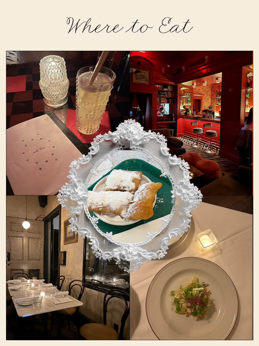 Collage of New Orleans restaurants