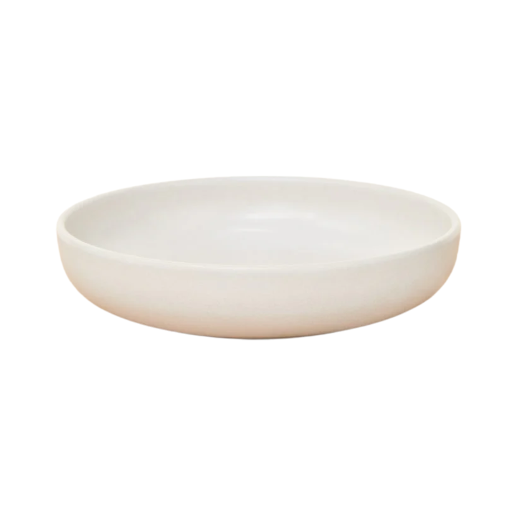 white stoneware soup bowl