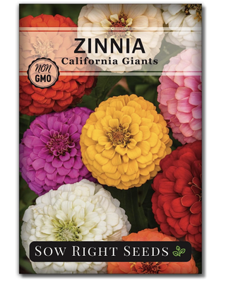 packet of zinnia seeds