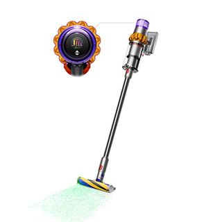 Dyson V15 Detect Cordless Vacuum Cleaner, Multicolor, 10.5"l X 9.8"w X 49.6"h