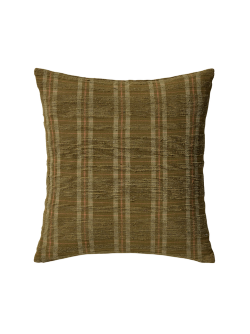 Barnaby Pillow - Green 22" X 22"
