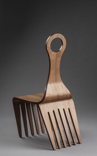 Jomo Tariku's ' Meedo' chair, which is in New York's Metropolitan Museum of Art