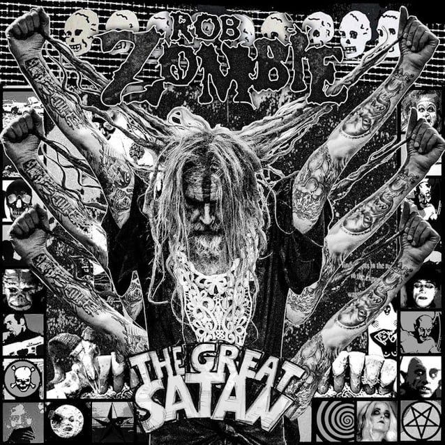 The cover art for Rob Zombie&#039;s album The Great Satan