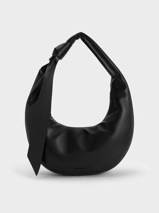 Toni Knotted Curved Hobo Bag