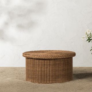 mcgee co wicker coffee table