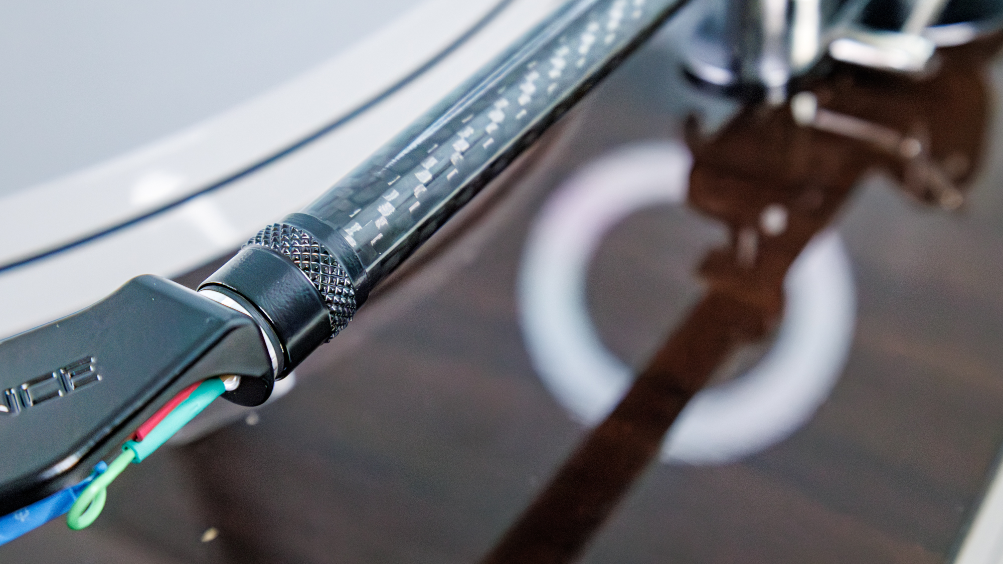 Fluance RT87 turntable on a white table