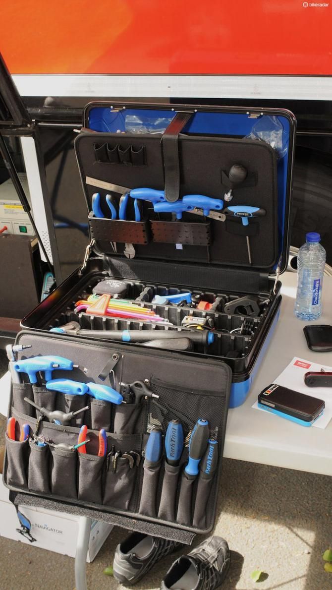 A BMC mechanic's Park Tool box