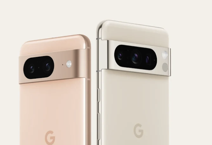 a promotional image of the Google Pixel 8 and Pixel 8 Pro