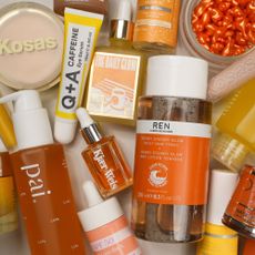 Orange themed beauty products sold at Naturisimo