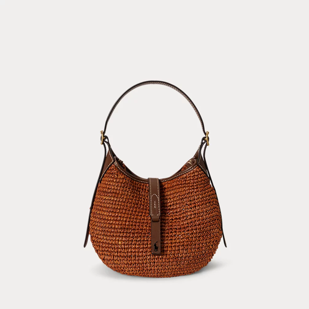 Polo Id Raffia Small Shoulder Bag