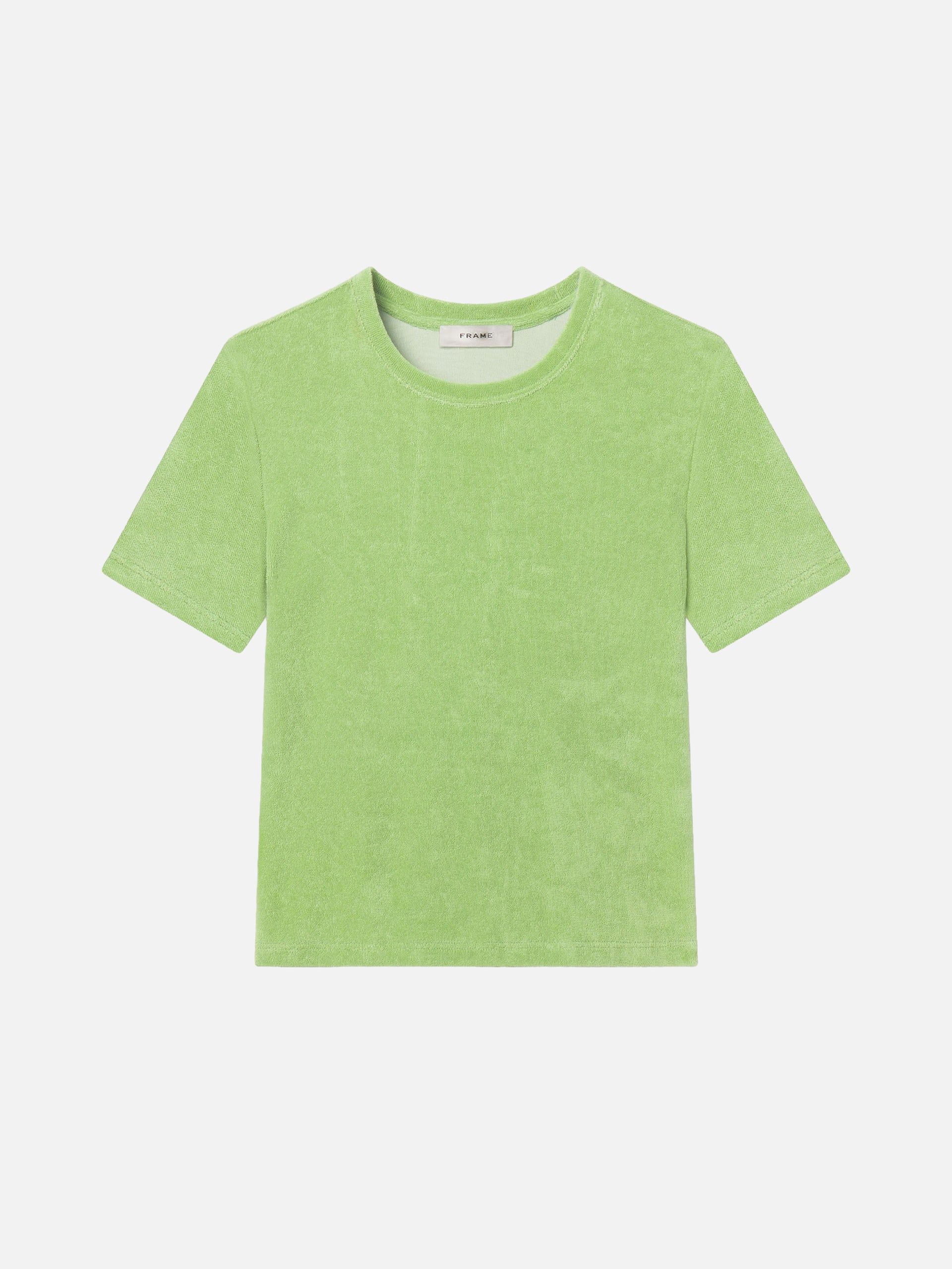 The Terry Baby Tee -- Peridot - Peridot / Xxs