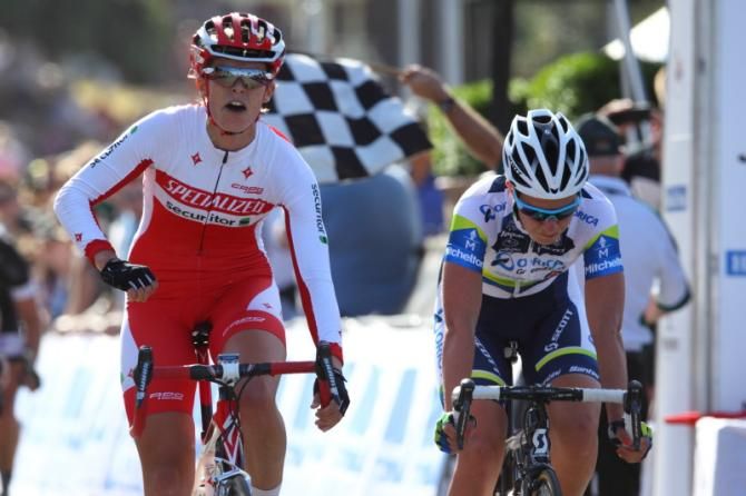 Kimberley Wells (Specialized-Securitor) wins the women's race