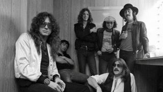 Whitesnake in their dressing room, June 1980