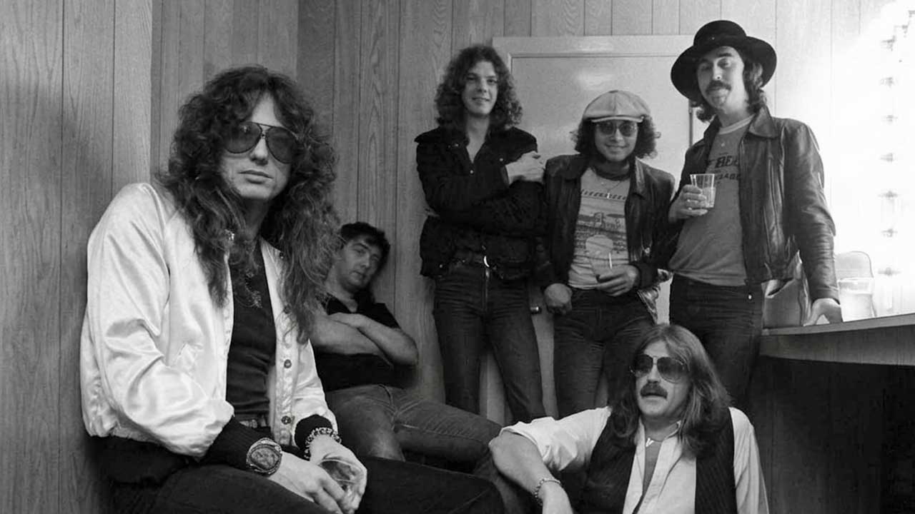 Whitesnake in their dressing room, June 1980 