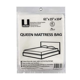 UBoxes Mattress Clear Plastic cover cut-out